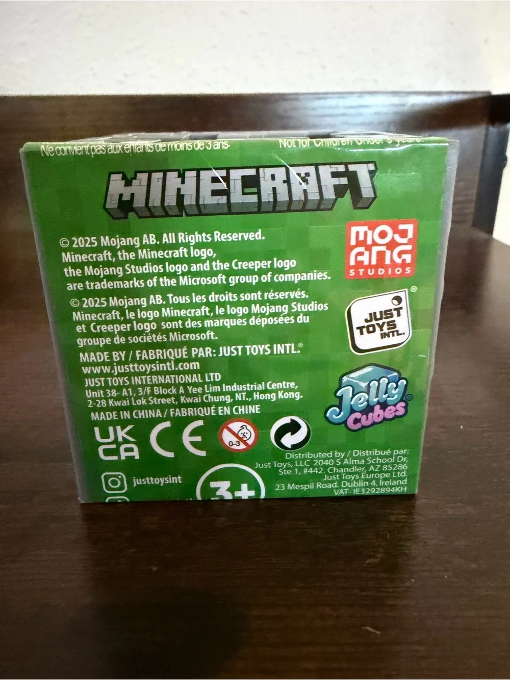 Minecraft Jelly Cubes Sensory Building Block - Green